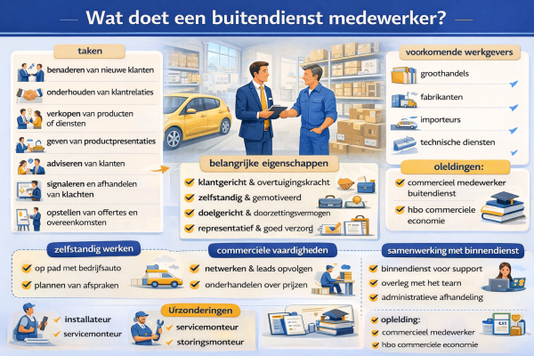 Wat doet een buitendienst medewerker